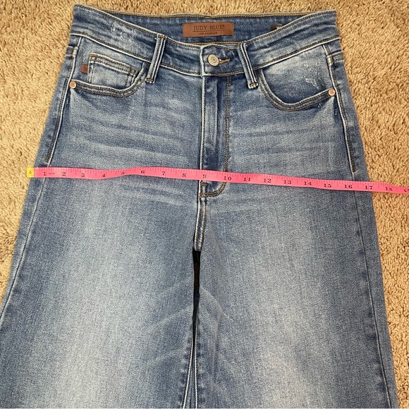 Judy Blue High Waist Wide Leg Jeans Women’s Stretch Denim Jean Pants Size 3/26 - Picture 12 of 15